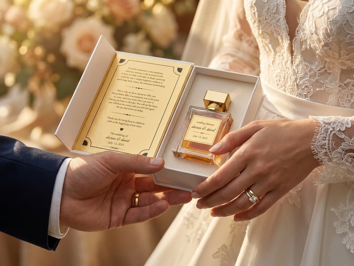 French luxury wedding perfume favor