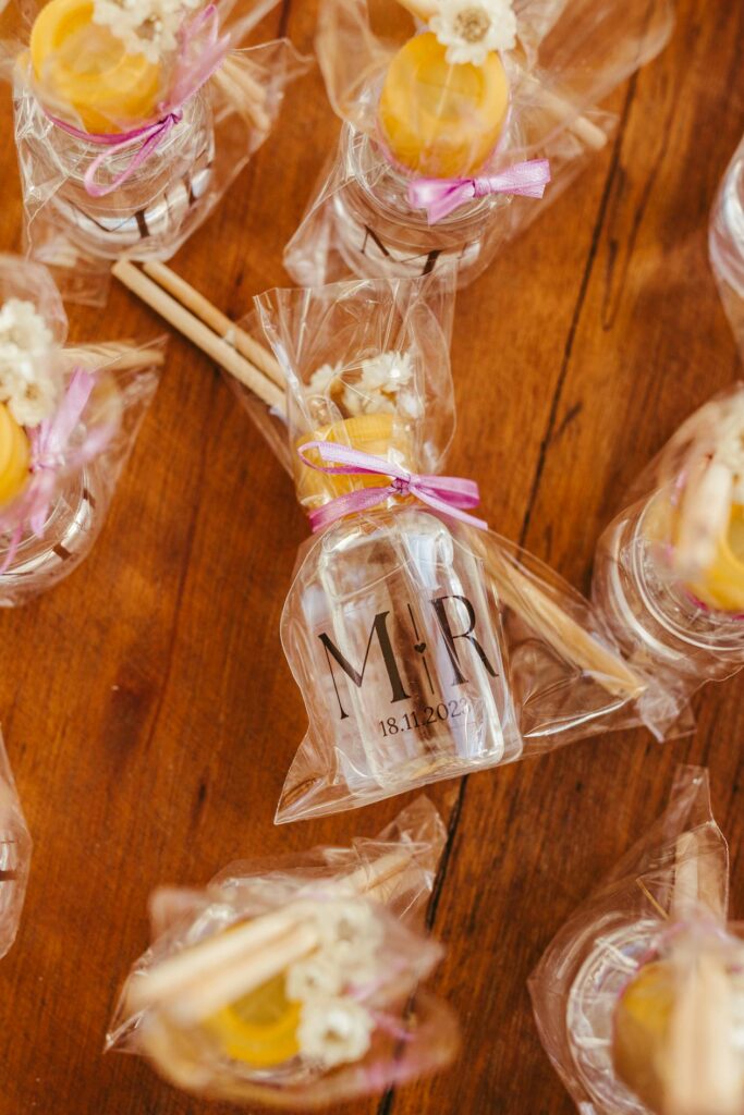 vintage wedding perfume favors - context